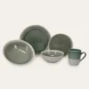 MUG EN GRÈS RÉACTIF VERT DE GRIS