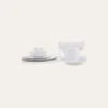 MUG EN PORCELAINE AVEC LISERÉ DORÉ BLANC
