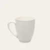 MUG EN PORCELAINE EMBOSS BLANC
