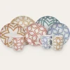 MUG EN PORCELAINE MOTIF ARABESQUEMOUTARDE