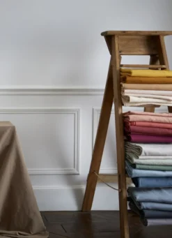 NAPPE COTON ET LIN FINITION BOURDON GRAND FORMAT LICHEN