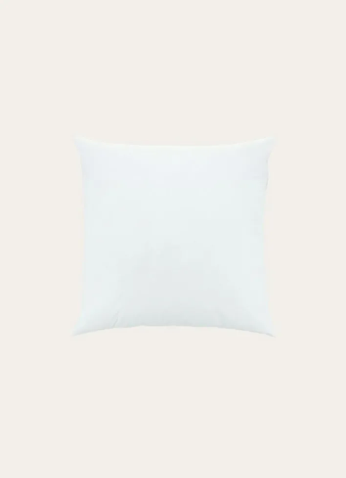 OREILLER CARRÉ MOELLEUX EN COTON BIO BLANC