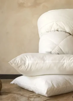 OREILLER MOELLEUX EN PERCALE DE COTON BLANC