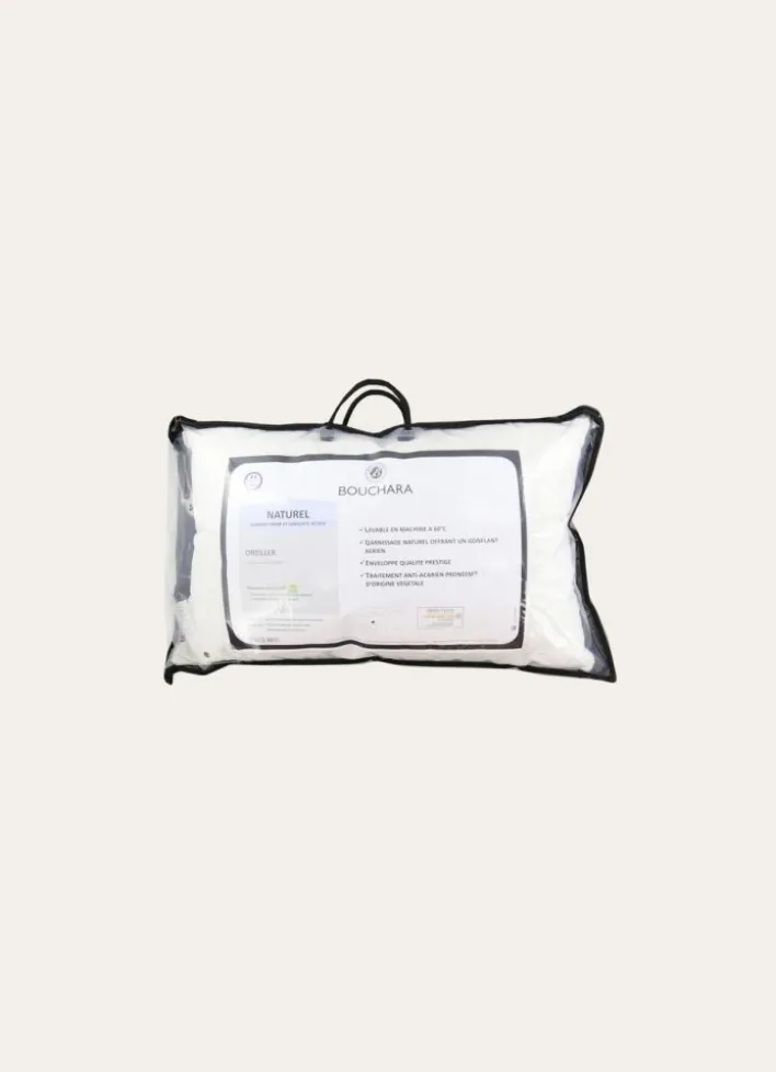 OREILLER RECTANGULAIRE NATUREL FERME ANTI-ACARIENS BLANC