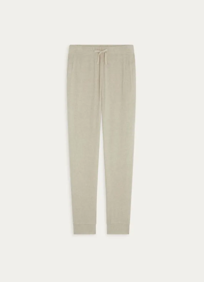 PANTALON EN MAILLE BEIGE