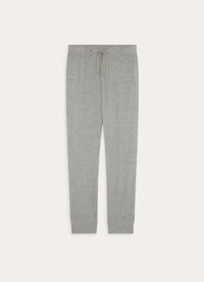 PANTALON EN MAILLE GRIS