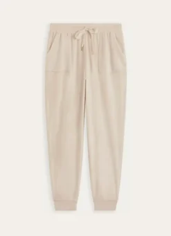 PANTALON EN VELOURS BEIGE