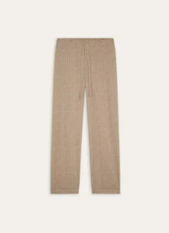 PANTALON EN VOILE DE COTON IMPRIMÉ vert