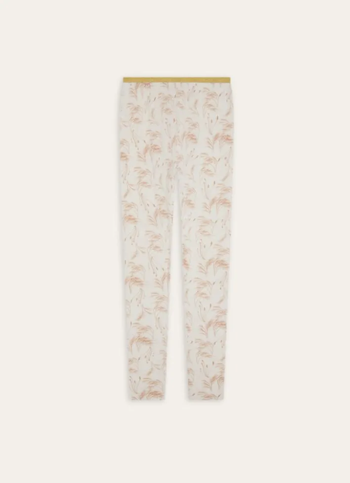 PANTALON IMPRIMÉ VÉGÉTAL ROSE ROSE