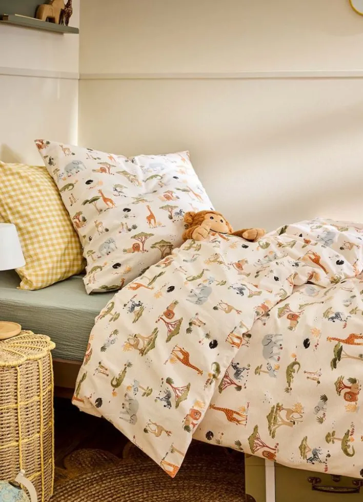 PARURE DE LIT MOTIF IMPRIMÉ ANIMALIER MULTICOLORE