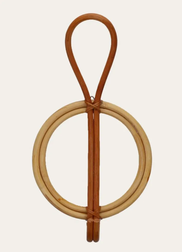 PATÈRE EN ROTIN MÉLIA BEIGE