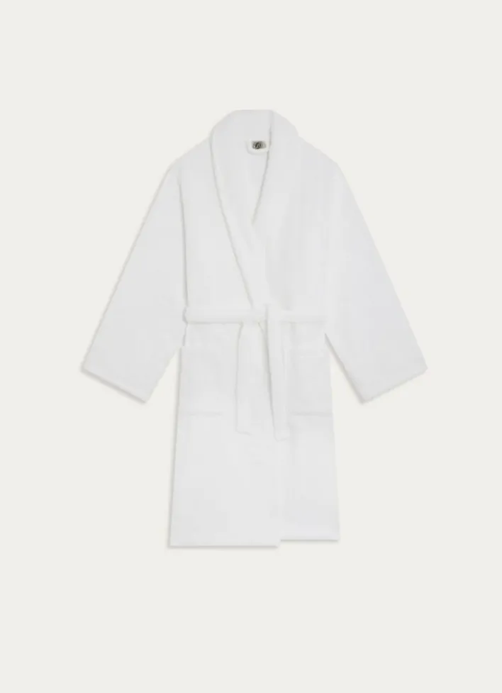 PEIGNOIR DE BAIN UNI EN ÉPONGE 450GR BLANC