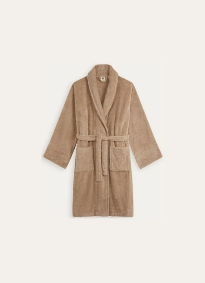 PEIGNOIR DE BAIN UNI EN ÉPONGE 450GR TAUPE