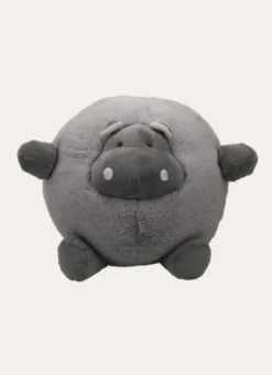 PELUCHE HIPPOPOTAME ROND GRIS