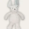 PELUCHE LAPIN BLANC/BLEU
