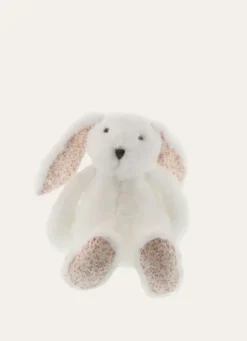 PELUCHE LAPIN BLANC/ROSE