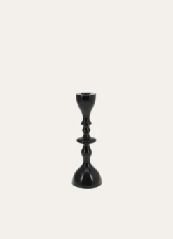 PETIT BOUGEOIR EN ALUMINIUM FINITION LAQUÉE Noir