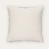 PETIT COUSSIN EN VELOURS AVEC PASSEPOIL RAYÉ BLANC CASSE