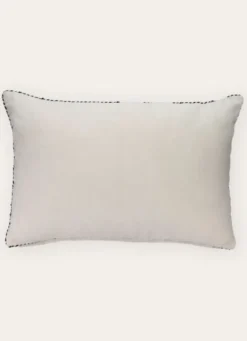 PETIT COUSSIN EN VELOURS AVEC PASSEPOIL RAYÉ BLANC CASSE