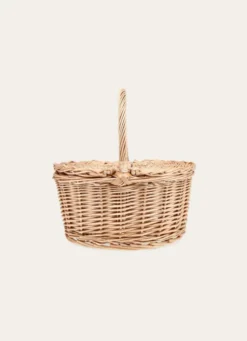 PETIT PANIER PIQUE-NIQUE EN OSIER NATUREL