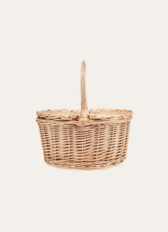 PETIT PANIER PIQUE-NIQUE EN OSIER NATUREL