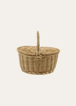 PETIT PANIER PIQUE-NIQUE EN OSIER NATUREL