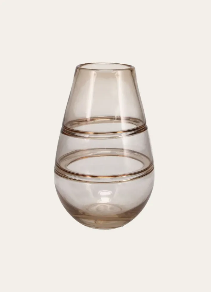 PETIT VASE EN VERRE RICOCHET AMBRE