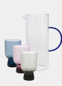PICHET EN VERRE GLEN Bleu MARINE