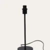 PIED DE LAMPE BASE RONDE NOIR