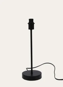 PIED DE LAMPE BASE RONDE NOIR
