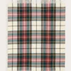 PLAID ÉCOSSAIS AVEC PORTE-PLAID IMITATION CUIR MULTICOLORE