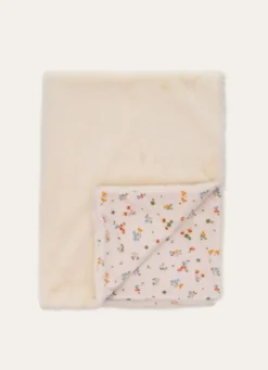 PLAID ENFANT IMPRIMÉ FLEURS ET ANIMAUX EGLANTINE MULTICOLORE
