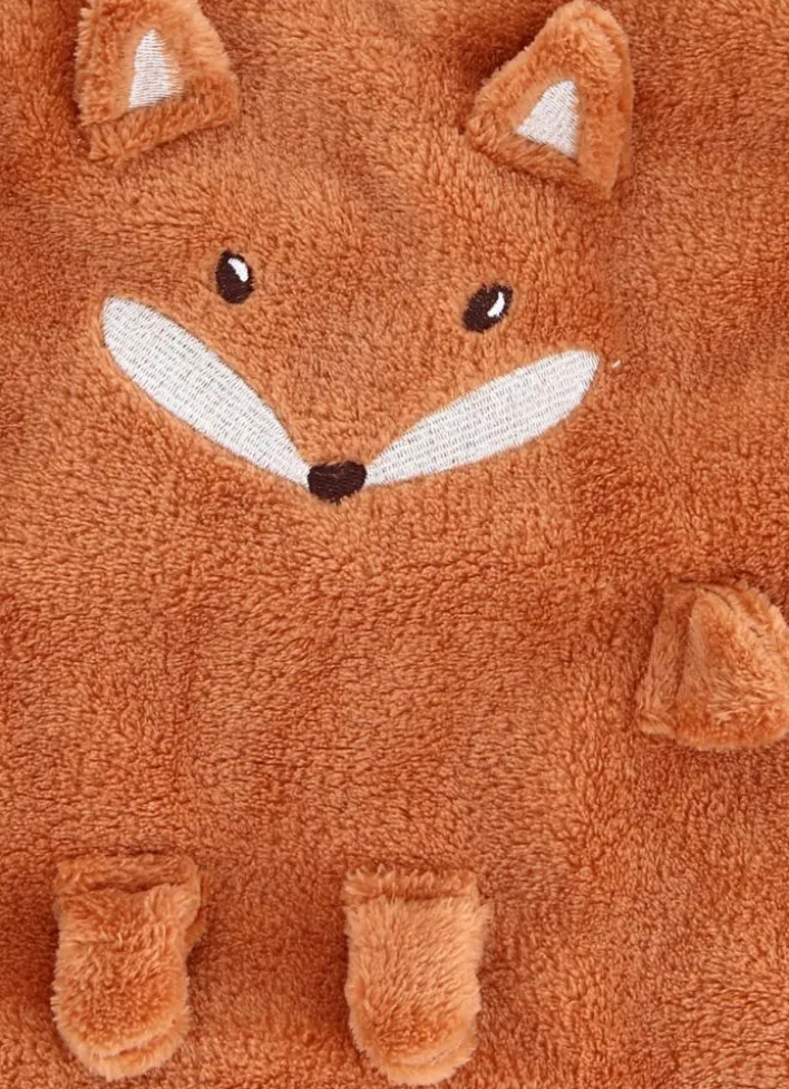 PLAID ENFANT RENARD ROUX