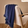 PLAID EN GAZE DE COTON DENIM