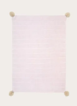 PLAID EN MAILLE FANTAISIE TRÈS DOUX NATUREL