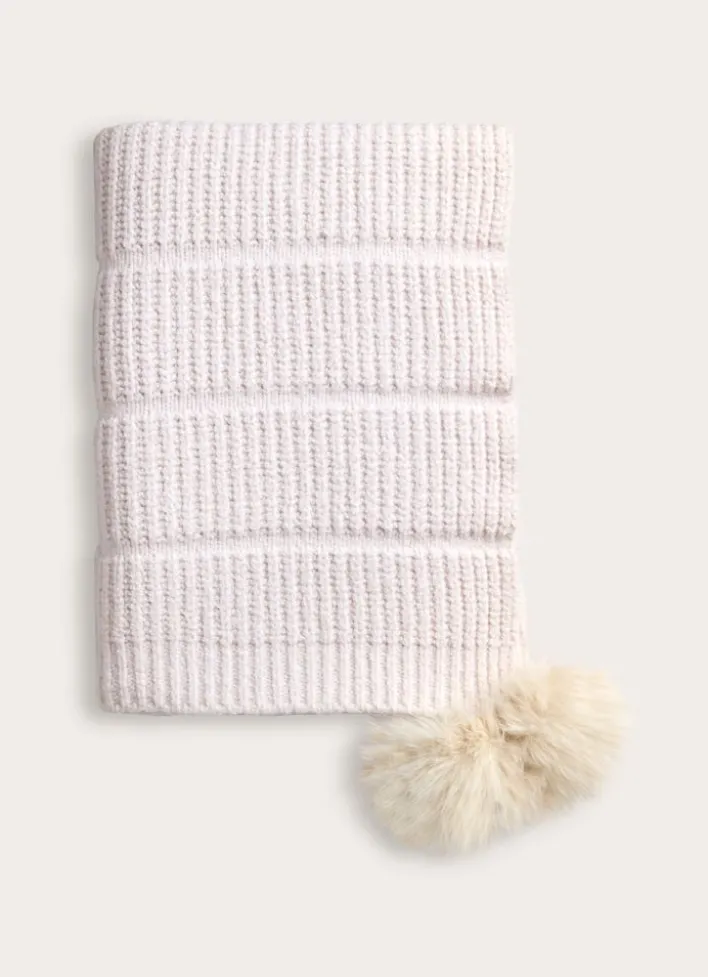 PLAID EN MAILLE FANTAISIE TRÈS DOUX NATUREL