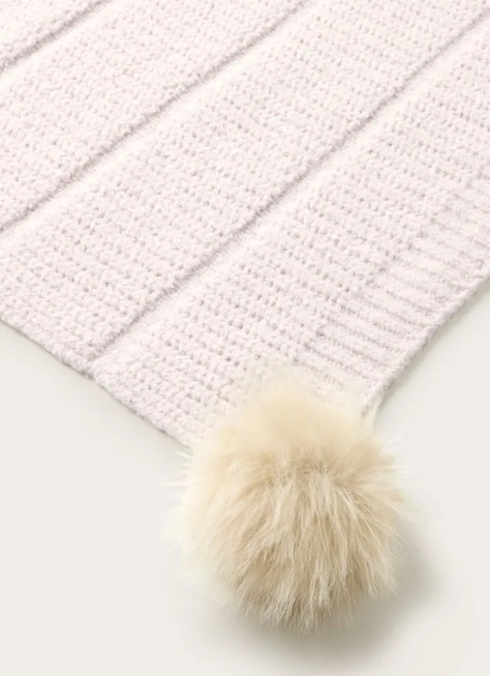 PLAID EN MAILLE FANTAISIE TRÈS DOUX NATUREL