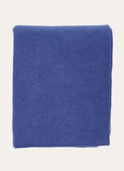 PLAID POLAIRE BICOLORE BLEU