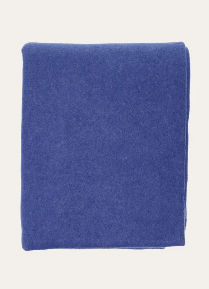 PLAID POLAIRE BICOLORE BLEU