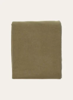 PLAID POLAIRE BICOLORE VERT