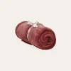 PLAID POLAIRE UNI DOUX VIEUX ROSE