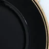 PLAT DE PRÉSENTATION AVEC UN LISERÉ NOIR/OR