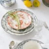PLAT DE PRÉSENTATION EN GRÈS ADELAÏDE GRIS