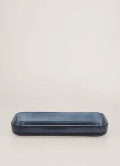 PLATEAU TRANSPARENT UNI ESTHER BLEU