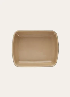 PLAT À FOUR BICOLORE EN CÉRAMIQUE GRAND FORMAT OSIER