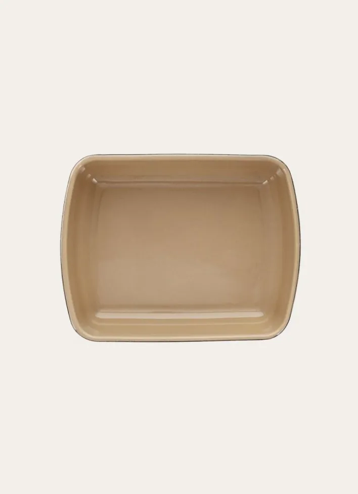 PLAT À FOUR BICOLORE EN CÉRAMIQUE GRAND FORMAT OSIER