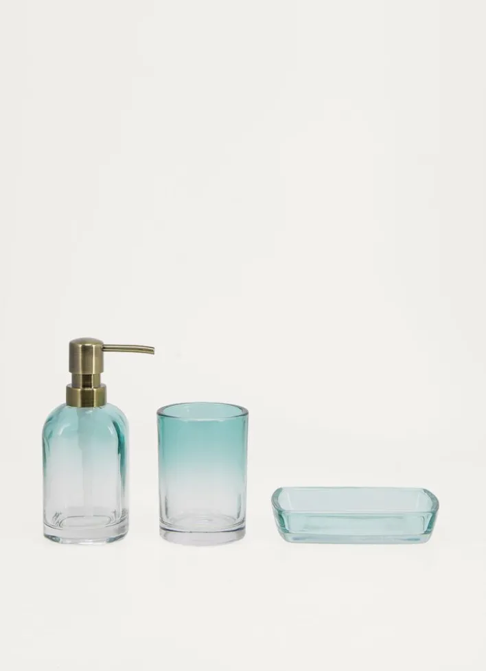 PORTE-BROSSE À DENTS EN VERRE DÉGRADÉ ORPHÉE BLEU/VERT