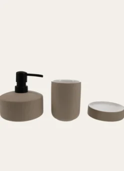 PORTE BROSSES À DENTS TAUPE