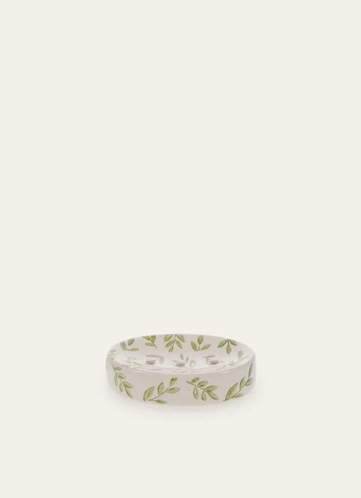PORTE-SAVON EN CÉRAMIQUE RAPHAEL VERT KAKI