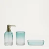PORTE-SAVON EN VERRE DÉGRADÉ BLEU/VERT